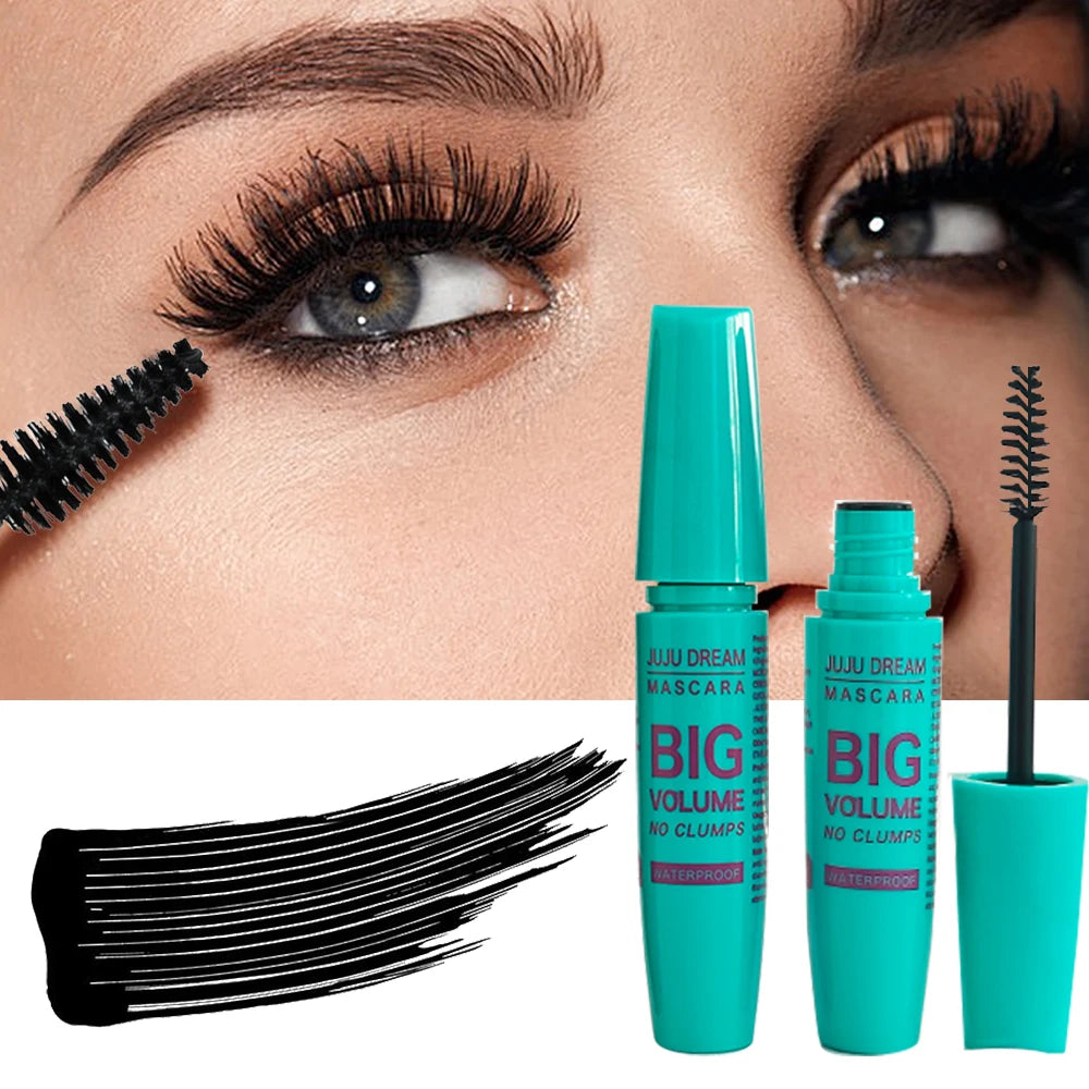 JUJU DREAM Mascara 4D Fibres - Volume Allongement Imperméable Noir Intense