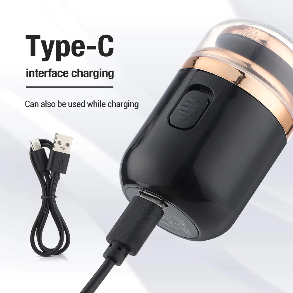 Mini Rasoir Électrique Voyage USB-C - Tondeuse Nez Oreilles Rechargeable