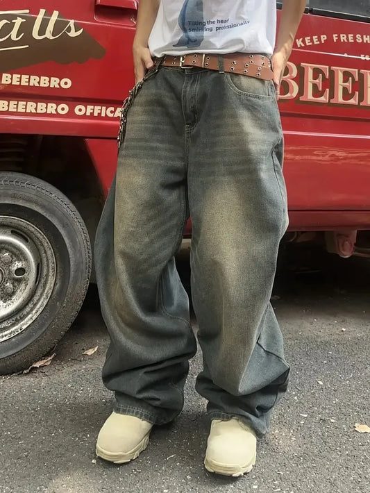 Jean Homme Américain Décontracté - Coupe Droite Ample