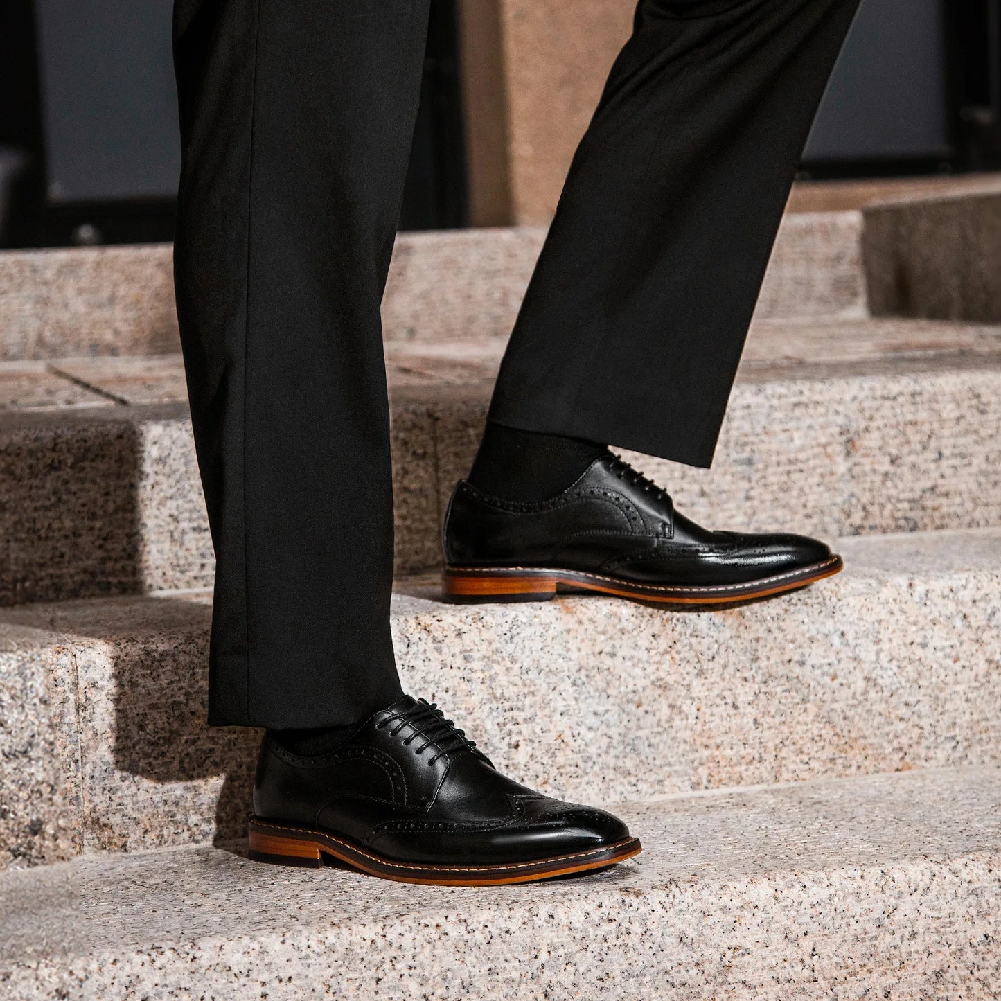 Chaussures DESAI Cuir Véritable Richelieu - Robe Affaires Gentleman Homme Cadeau