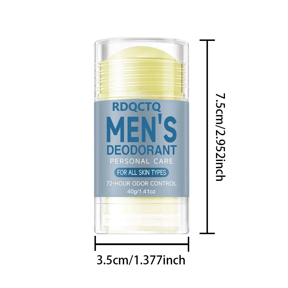 Natural Deodorant for Men with Eucalyptus Charcoal - 48-Hour Protection Without Streaks