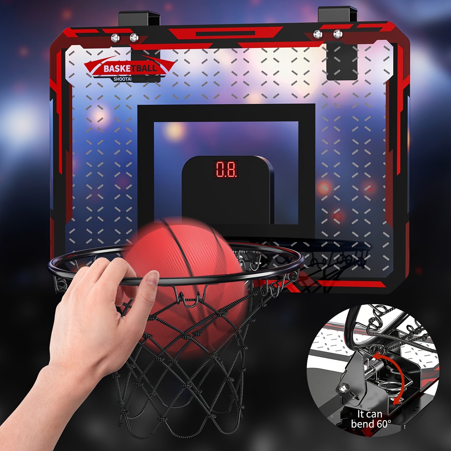 Panier Basketball Intérieur Enfants - Mini Panier Porte Chambre 2 Balles