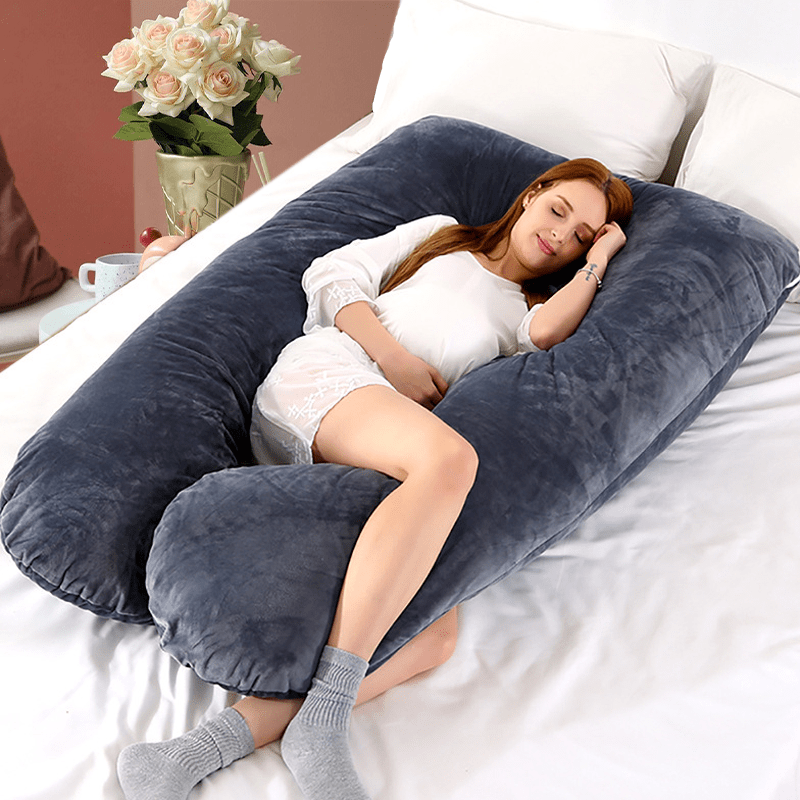 Coussin Grossesse Forme U Multifonction - Support Lombaire Femme Enceinte