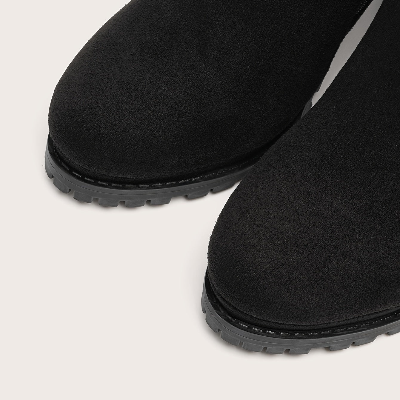 Bottines Bout Rond Fermeture Éclair - Talon Bloc Plateforme Hiver Femme