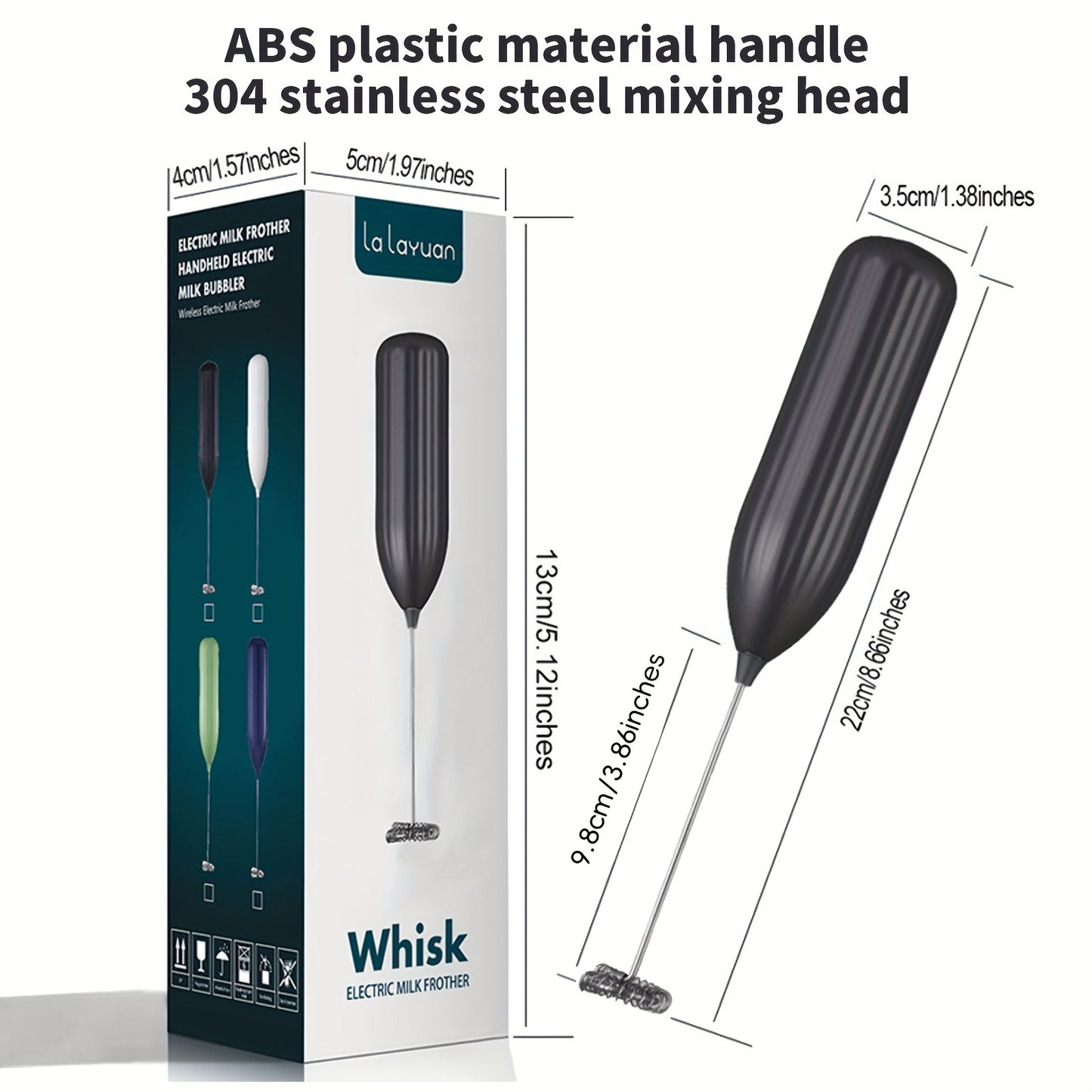 Mousseur à Lait Électrique Puissant - Mini Fouet Portable Café Cappuccino