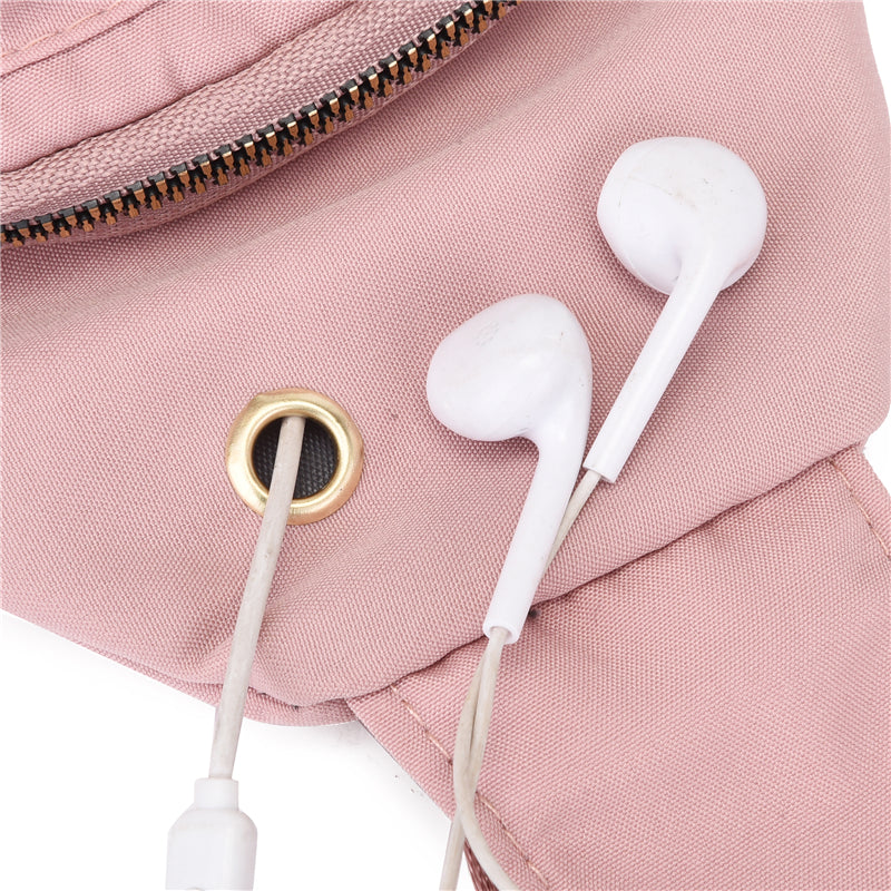 Sac Poitrine Femme Grande Capacité - Bandoulière Brodé Nylon Pliable