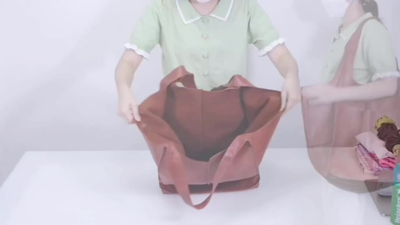 Sac Tote Rétro Femme Grande Capacité - Cuir PU Travail Voyage