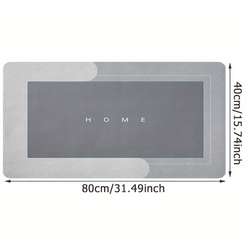 Tapis Sol Boue Diatomées Absorbant Antidérapant - Cuisine Salle Bain