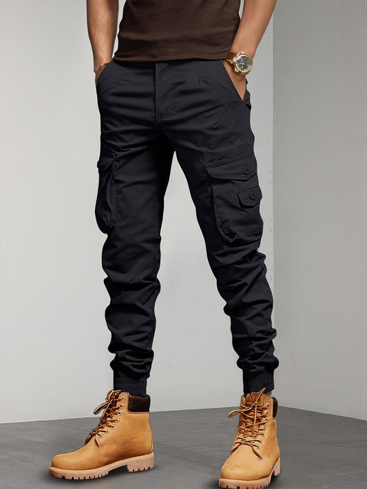 New Style Overalls Men Multi-Pocket Retro Casual Men's Pants Casual Loose Leg Pants