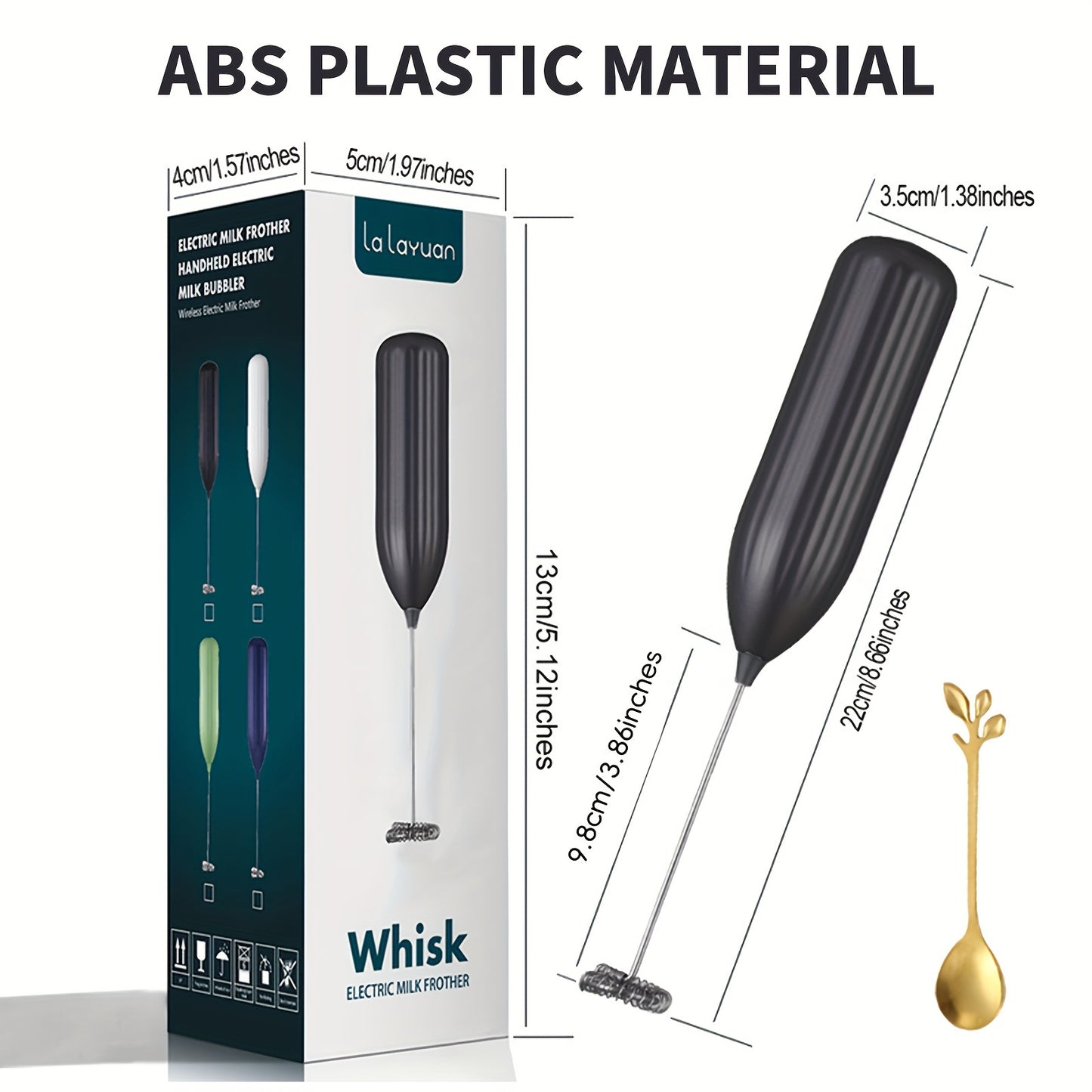 Mousseur à Lait Électrique Puissant - Mini Fouet Portable Café Cappuccino