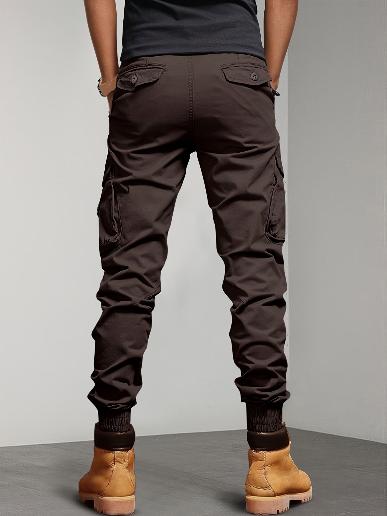 New Style Overalls Men Multi-Pocket Retro Casual Men's Pants Casual Loose Leg Pants