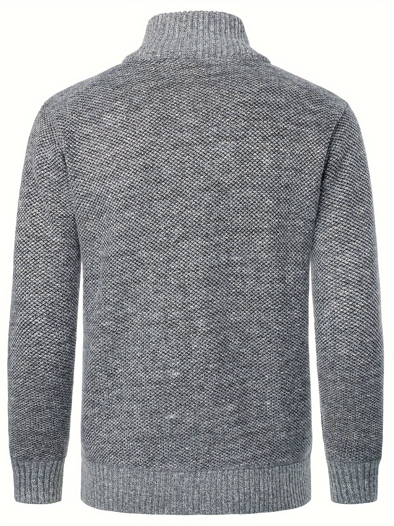 Cardigan Homme Zippé Casual - Pull Thermique Tricot Coupe Régulière