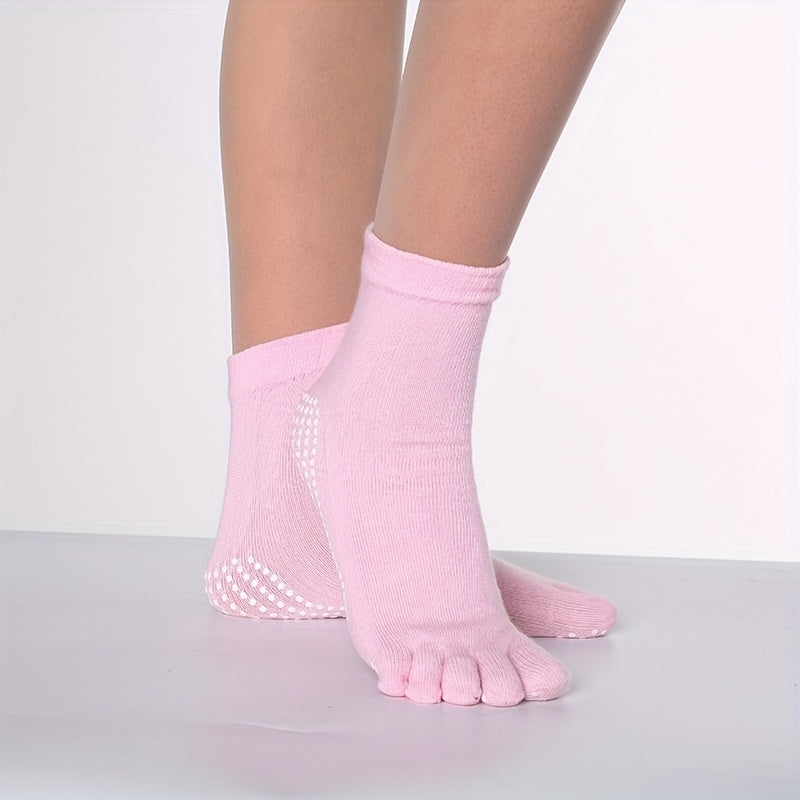 Chaussettes Yoga 5 Doigts Antidérapantes - Sport Running Femme