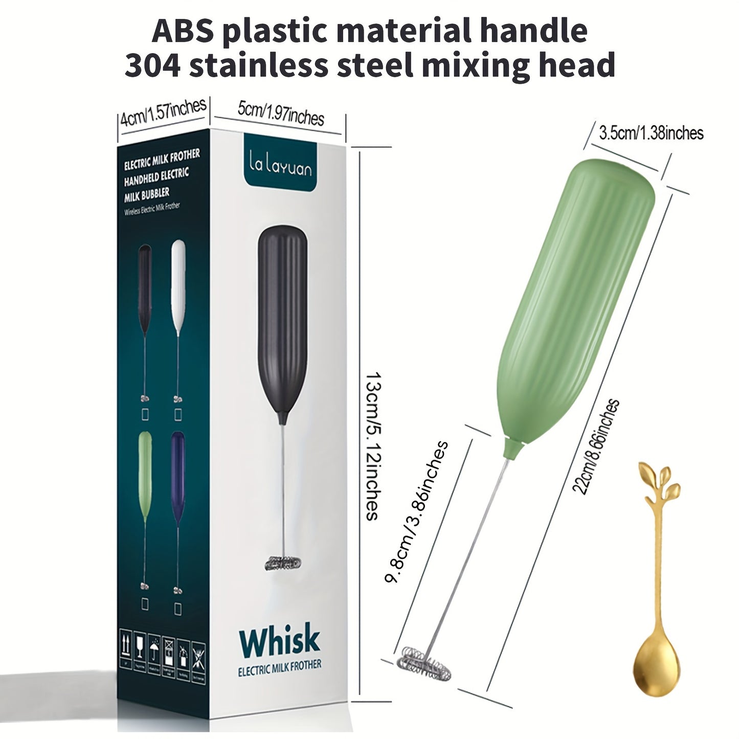 Mousseur à Lait Électrique Puissant - Mini Fouet Portable Café Cappuccino