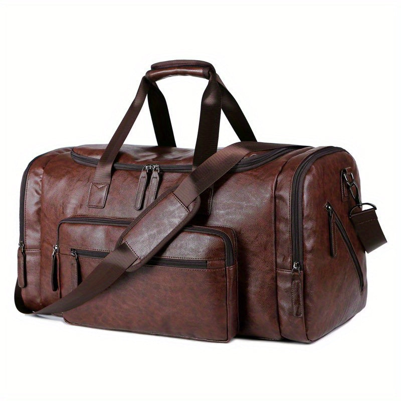 Sac de Voyage Duffel Homme - Bretelles Ajustables & Multiples Compartiments
