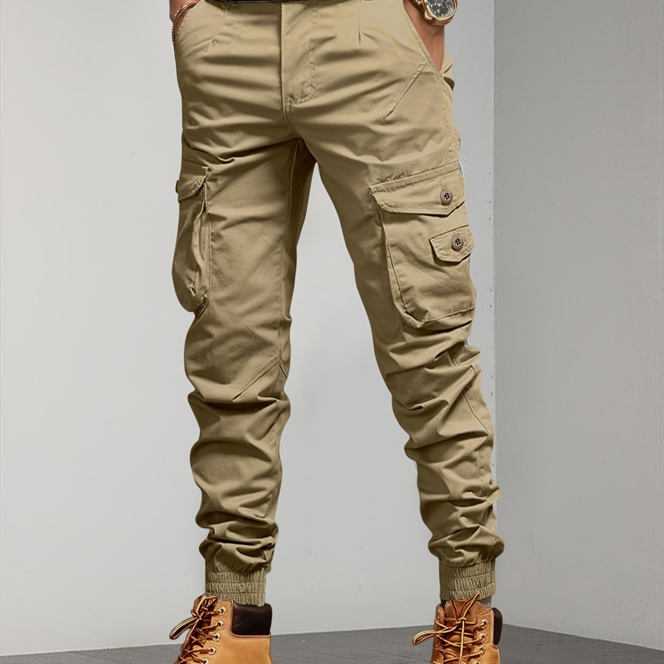 New Style Overalls Men Multi-Pocket Retro Casual Men's Pants Casual Loose Leg Pants